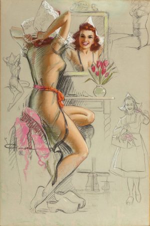 K.O. (KNUTE) MUNSON (American, 20th Century) - You Can't Beat the Dutch!